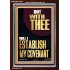 WITH THEE WILL I ESTABLISH MY COVENANT  Scriptures Wall Art  GWARK13001  "25x33"