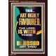 HIGHLY FAVOURED THE LORD IS WITH THEE BLESSED ART THOU  Scriptural Wall Art  GWARK13002  