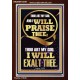 I WILL PRAISE THEE THOU ART MY GOD I WILL EXALT THEE  Christian Artwork  GWARK13049  