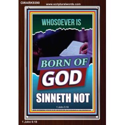 GOD'S CHILDREN DO NOT CONTINUE TO SIN  Righteous Living Christian Portrait  GWARK9390  "25x33"