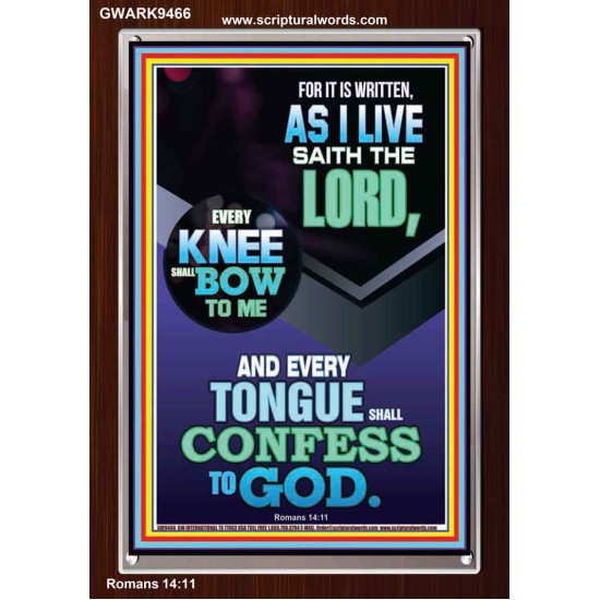 EVERY TONGUE WILL GIVE WORSHIP TO GOD  Unique Power Bible Portrait  GWARK9466  