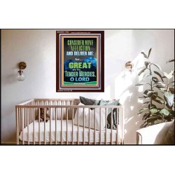 CONSIDER MINE AFFLICTION O LORD MY GOD  Christian Quote Portrait  GWARK11782  "25x33"