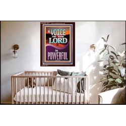 THE VOICE OF THE LORD IS POWERFUL  Scriptures Décor Wall Art  GWARK11977  "25x33"