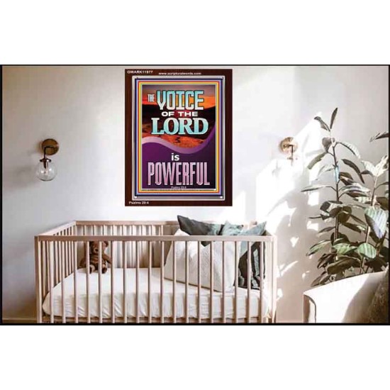 THE VOICE OF THE LORD IS POWERFUL  Scriptures Décor Wall Art  GWARK11977  