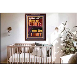 LET THERE BE LIGHT AND THERE WAS LIGHT  Christian Quote Portrait  GWARK11998  "25x33"
