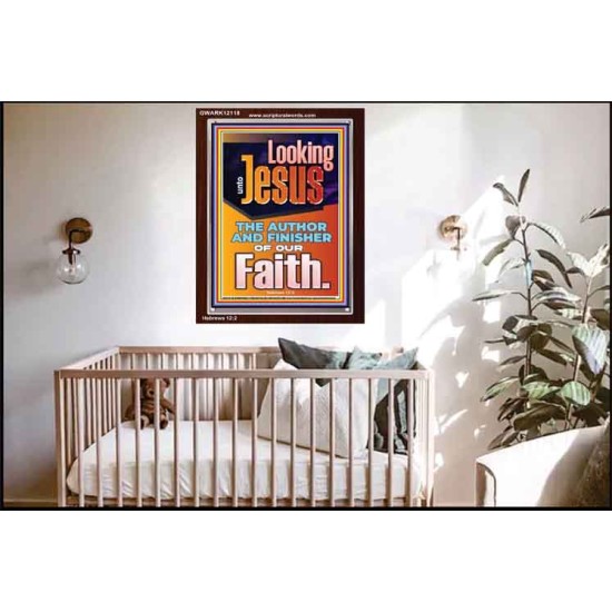 LOOKING UNTO JESUS THE AUTHOR AND FINISHER OF OUR FAITH  Biblical Art  GWARK12118  