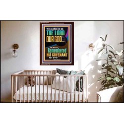 HE HATH REMEMBERED HIS COVENANT FOR EVER  Modern Christian Wall Décor  GWARK12187  "25x33"