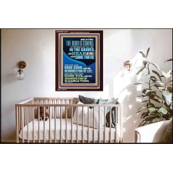 BELOVED THE HOUR IS COMING  Custom Wall Scriptural Art  GWARK12327  "25x33"