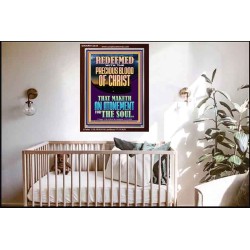 REDEEMED WITH THE PRECIOUS BLOOD OF CHRIST  Custom Wall Décor  GWARK12334  "25x33"