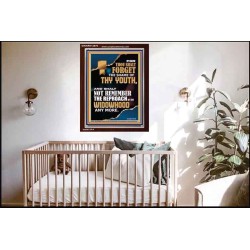 THOU SHALT FORGET THE SHAME OF THY YOUTH  Ultimate Inspirational Wall Art Portrait  GWARK12670  "25x33"
