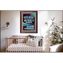 FOR YE HAVE NEED OF PATIENCE THAT AFTER YE HAVE DONE THE WILL OF GOD  Children Room Wall Portrait  GWARK12677  "25x33"