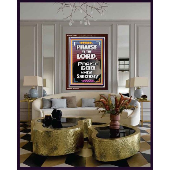 PRAISE GOD IN HIS SANCTUARY  Art & Wall Décor  GWARK10061  