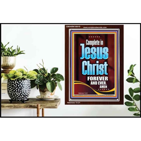 COMPLETE IN JESUS CHRIST FOREVER  Children Room Portrait  GWARK10015  