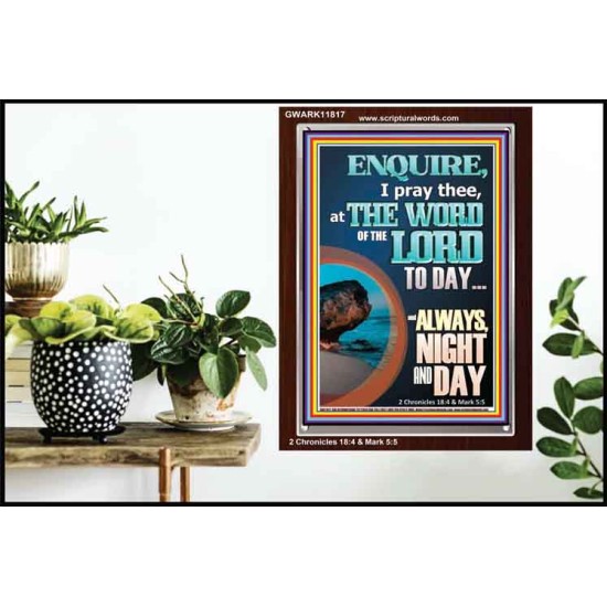STUDY THE WORD OF THE LORD DAY AND NIGHT  Large Wall Accents & Wall Portrait  GWARK11817  
