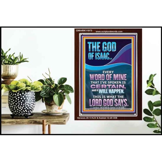 EVERY WORD OF MINE IS CERTAIN SAITH THE LORD  Scriptural Wall Art  GWARK11973  