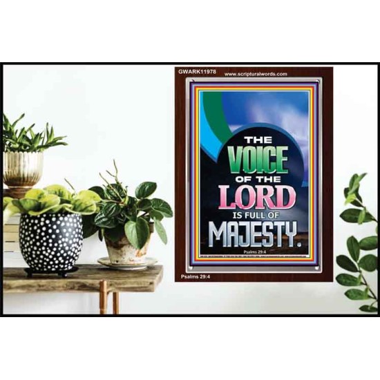 THE VOICE OF THE LORD IS FULL OF MAJESTY  Scriptural Décor Portrait  GWARK11978  