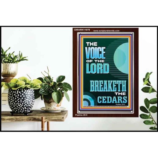 THE VOICE OF THE LORD BREAKETH THE CEDARS  Scriptural Décor Portrait  GWARK11979  