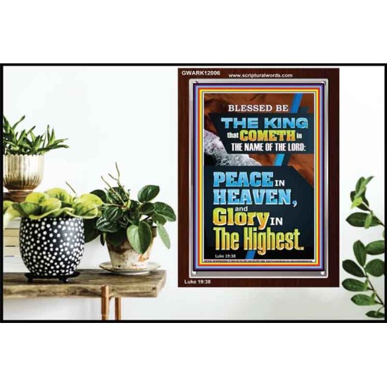 PEACE IN HEAVEN AND GLORY IN THE HIGHEST  Contemporary Christian Wall Art  GWARK12006  