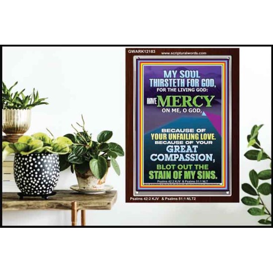 BECAUSE OF YOUR UNFAILING LOVE AND GREAT COMPASSION  Religious Wall Art   GWARK12183  