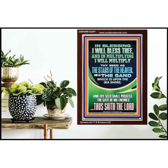 IN BLESSING I WILL BLESS THEE  Contemporary Christian Print  GWARK12201  