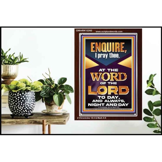 MEDITATE THE WORD OF THE LORD DAY AND NIGHT  Contemporary Christian Wall Art Portrait  GWARK12202  