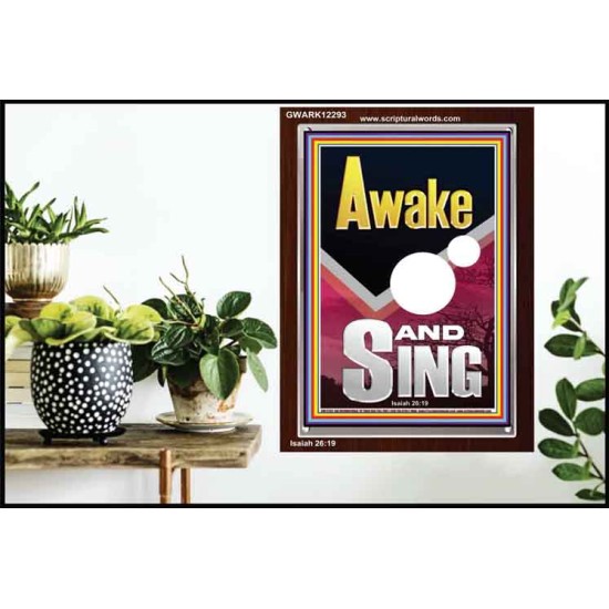 AWAKE AND SING  Bible Verse Portrait  GWARK12293  