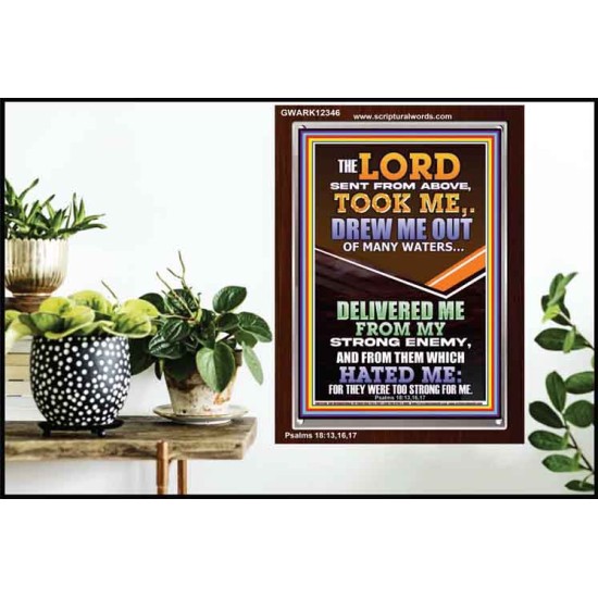 THE LORD DREW ME OUT OF MANY WATERS  New Wall Décor  GWARK12346  