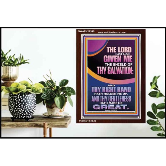 GIVE ME THE SHIELD OF THY SALVATION  Art & Décor  GWARK12349  