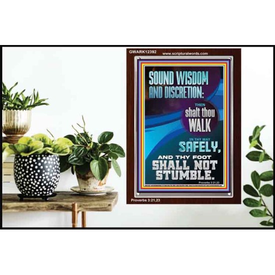 THY FOOT SHALL NOT STUMBLE  Bible Verse for Home Portrait  GWARK12392  