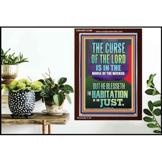 THE LORD BLESSED THE HABITATION OF THE JUST  Large Scriptural Wall Art  GWARK12399  