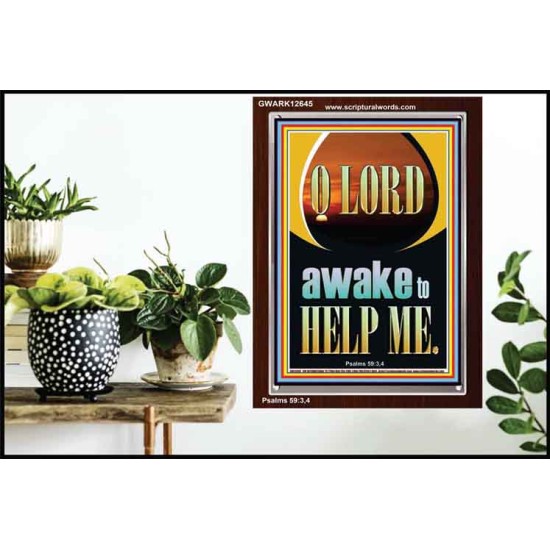 O LORD AWAKE TO HELP ME  Unique Power Bible Portrait  GWARK12645  