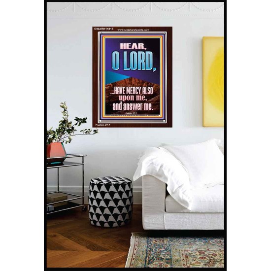 BECAUSE OF YOUR GREAT MERCIES PLEASE ANSWER US O LORD  Art & Wall Décor  GWARK11813  
