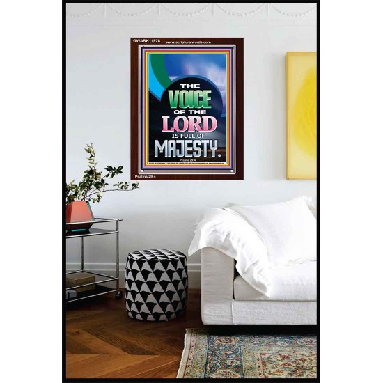 THE VOICE OF THE LORD IS FULL OF MAJESTY  Scriptural Décor Portrait  GWARK11978  