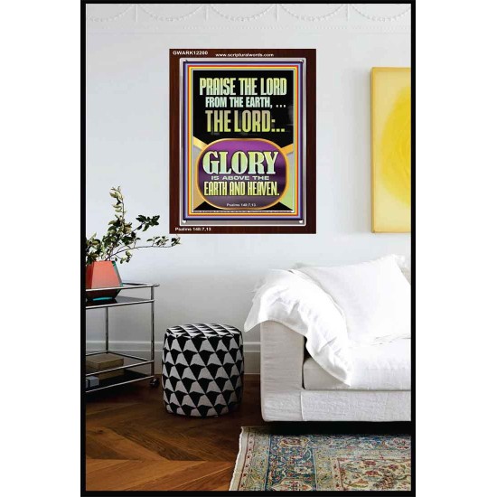 PRAISE THE LORD FROM THE EARTH  Contemporary Christian Paintings Portrait  GWARK12200  