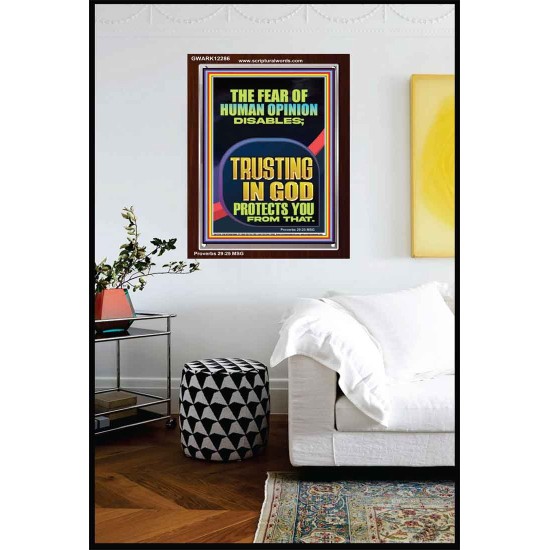 TRUSTING IN GOD PROTECTS YOU  Scriptural Décor  GWARK12286  