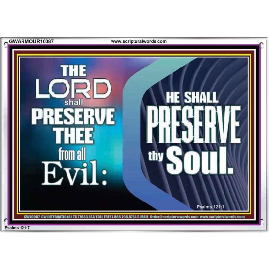THY SOUL IS PRESERVED FROM ALL EVIL  Wall Décor  GWARMOUR10087  