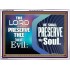 THY SOUL IS PRESERVED FROM ALL EVIL  Wall Décor  GWARMOUR10087  "18X12"