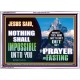 WITH GOD NOTHING SHALL BE IMPOSSIBLE  Modern Wall Art  GWARMOUR10111  