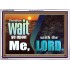 WAIT YE UPON ME SAITH THE LORD  Custom Biblical Paintings  GWARMOUR10305  "18X12"