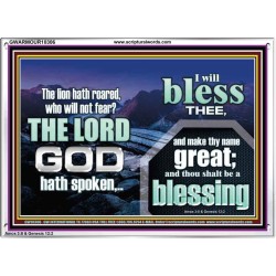 I BLESS THEE AND THOU SHALT BE A BLESSING  Custom Wall Scripture Art  GWARMOUR10306  "18X12"