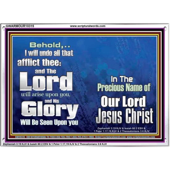 HIS GLORY SHALL BE SEEN UPON YOU  Custom Art and Wall Décor  GWARMOUR10315  