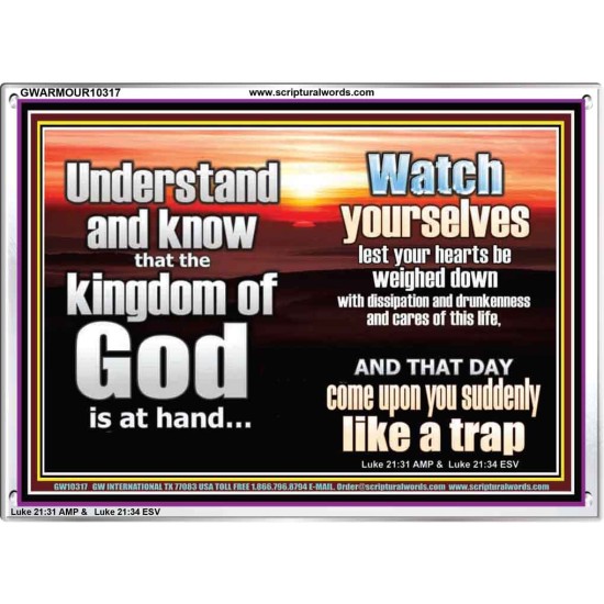 BEWARE OF THE CARE OF THIS LIFE  Unique Bible Verse Acrylic Frame  GWARMOUR10317  