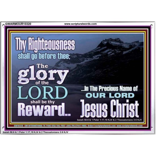 THE GLORY OF THE LORD WILL BE UPON YOU  Custom Inspiration Scriptural Art Acrylic Frame  GWARMOUR10320  