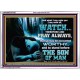 BE COUNTED WORTHY OF THE SON OF MAN  Custom Inspiration Scriptural Art Acrylic Frame  GWARMOUR10321  