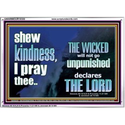 THE WICKED WILL NOT GO UNPUNISHED  Bible Verse for Home Acrylic Frame  GWARMOUR10330  "18X12"