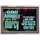 GOD ALMIGHTY GIVES YOU MERCY  Bible Verse for Home Acrylic Frame  GWARMOUR10332  
