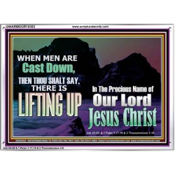 THOU SHALL SAY LIFTING UP  Ultimate Inspirational Wall Art Picture  GWARMOUR10353  "18X12"