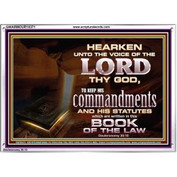 KEEP THE LORD COMMANDMENTS AND STATUTES  Ultimate Inspirational Wall Art Acrylic Frame  GWARMOUR10371  "18X12"