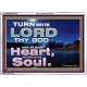 TURN UNTO THE LORD WITH ALL THINE HEART  Unique Scriptural Acrylic Frame  GWARMOUR10372  