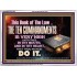 KEEP THE TEN COMMANDMENTS FERVENTLY  Ultimate Power Acrylic Frame  GWARMOUR10374  "18X12"